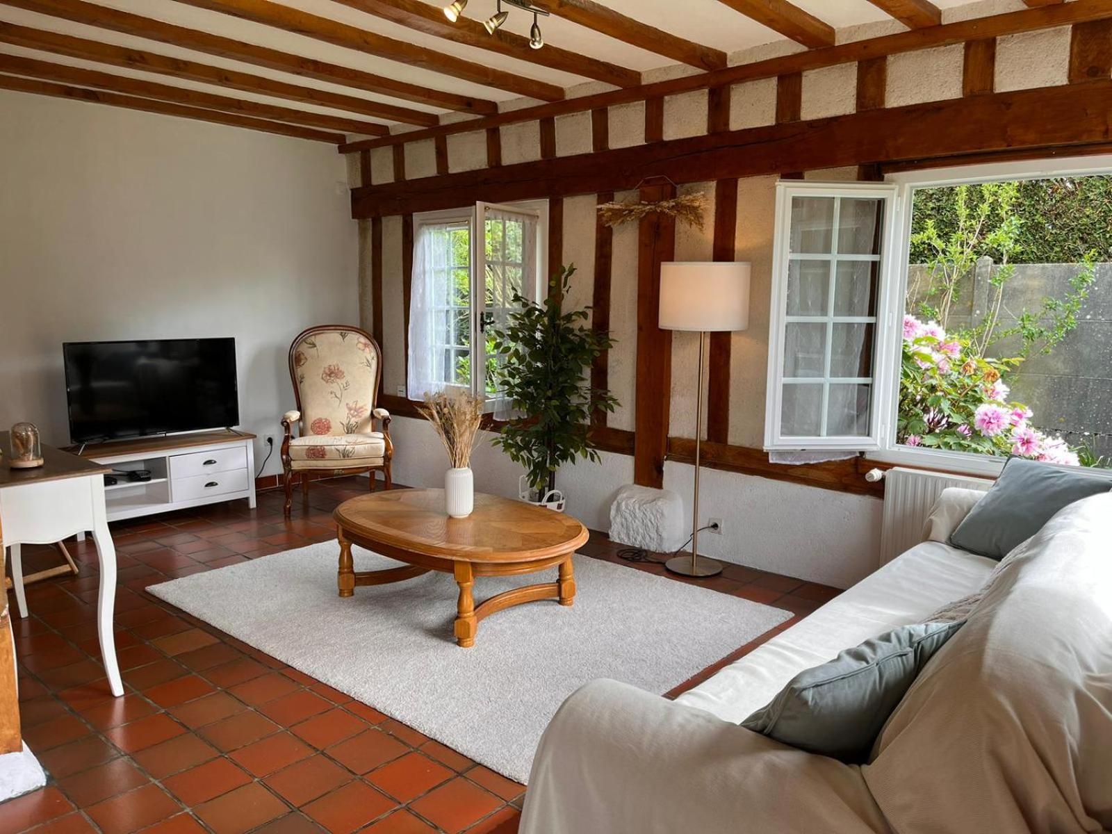 Maison 110 M² Cosy Au Calme Avec Jardin De 1000 M² Pont-Audemer Esterno foto